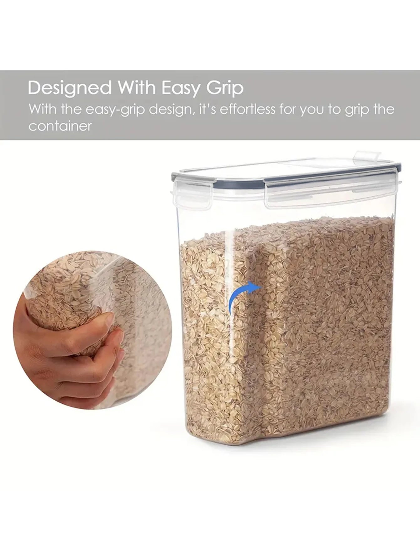 Airtight Food Storage Containers Set With Lids For Kitchen Pantry Organization