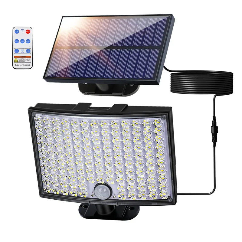 Ghustar 138LED Solar Motion Sensor Light Outdoor Security Lamp IP65
