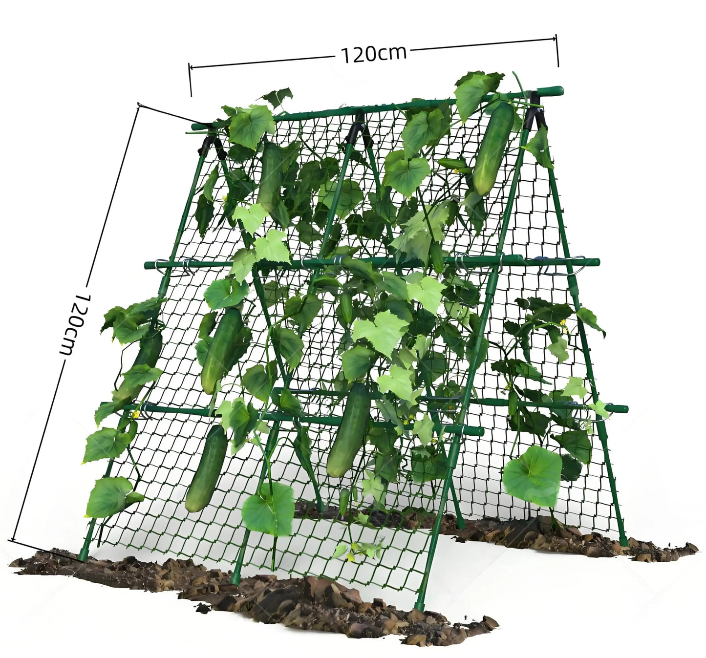 HiMISS Raised Bed Trellis A Frame Garden Netting For Climbing Vegetables