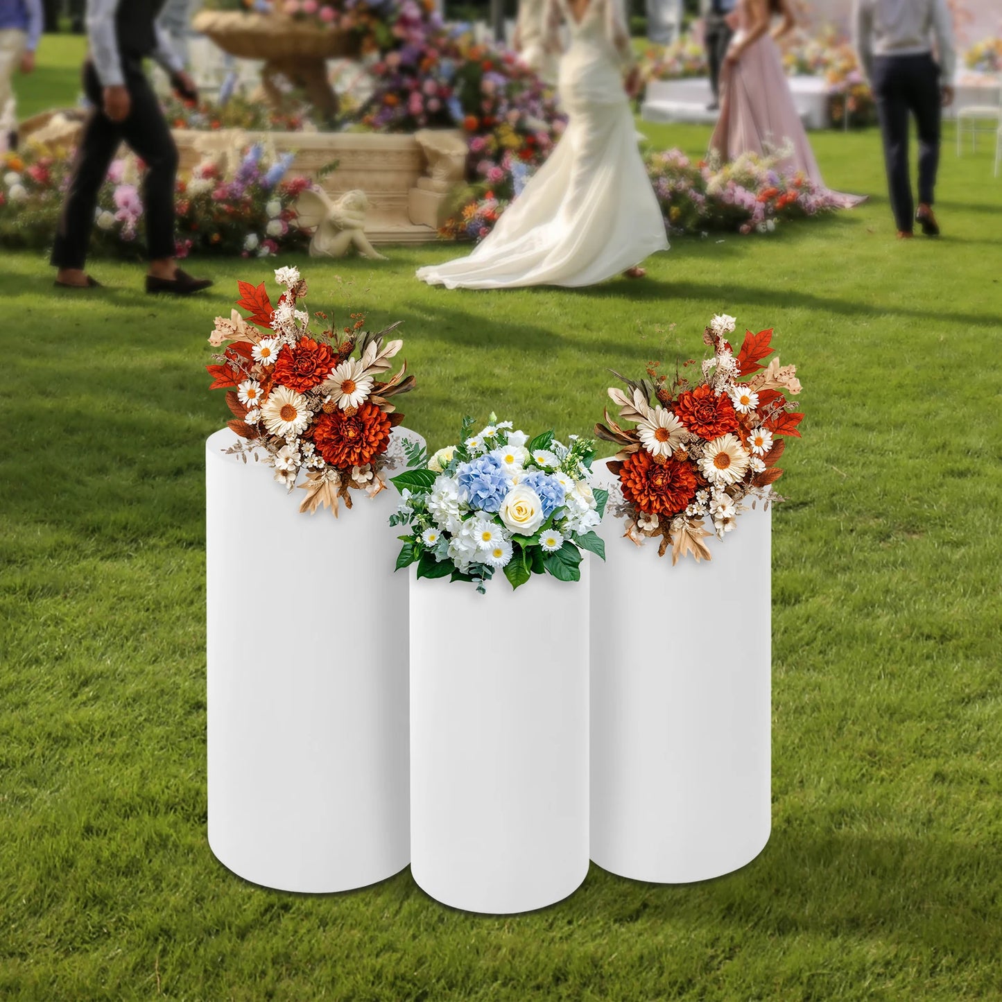 Three Piece Wedding Cylinder Stand Set for Centerpieces