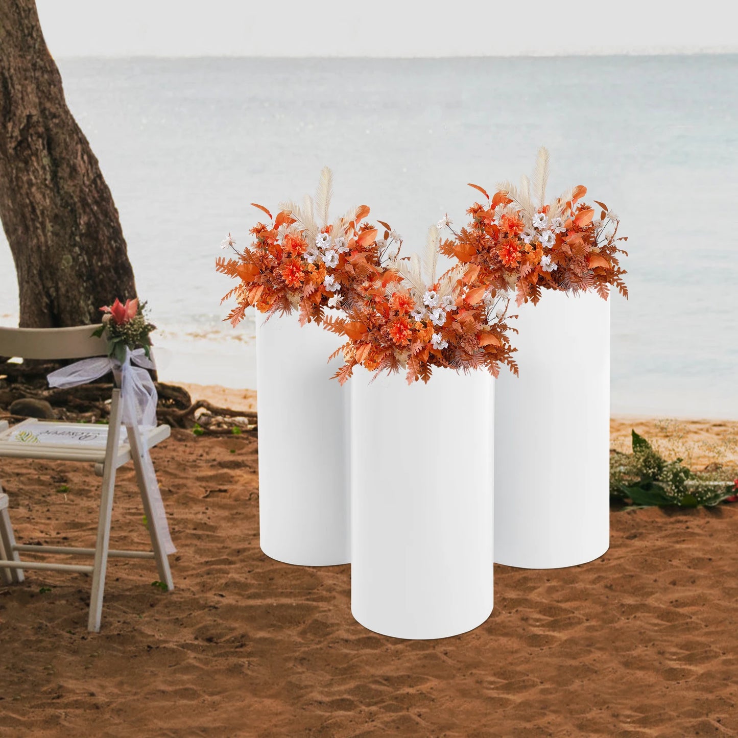 Three Piece Wedding Cylinder Stand Set for Centerpieces