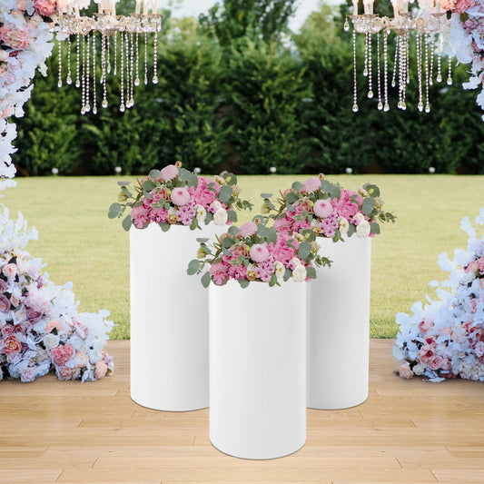 Three Piece Wedding Cylinder Stand Set for Centerpieces