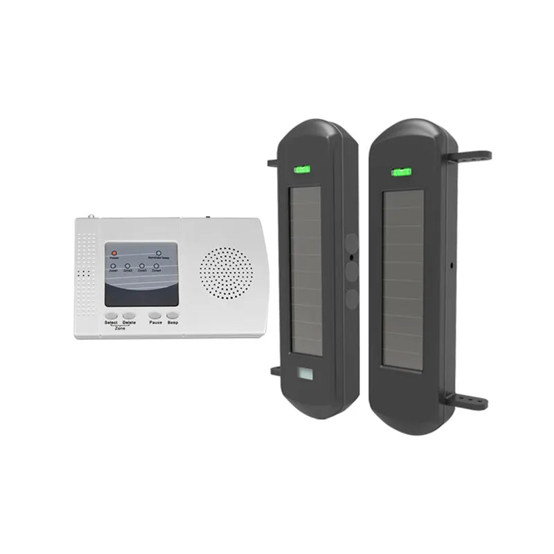 HTZSAFE Solar Beam Driveway Alarm System With 800m Wireless 100m Sensor Range