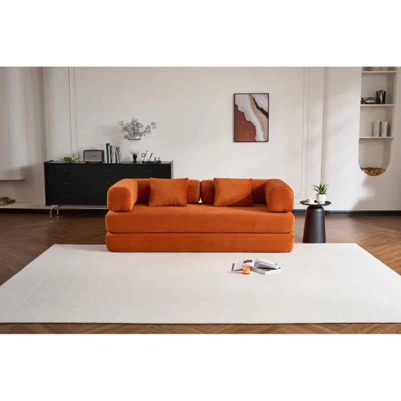 ANGDUO Modern Upholstered 3 Seater Sofa Bed