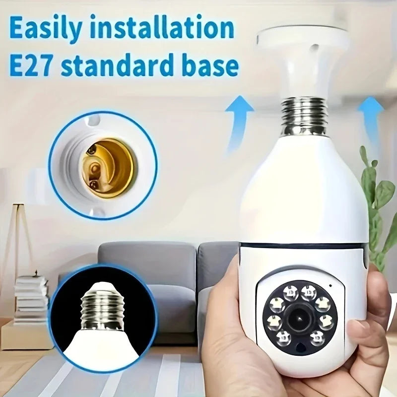 BoyKeep Outdoor Security Camera 5GHz WiFi 360 Degree E27 Socket