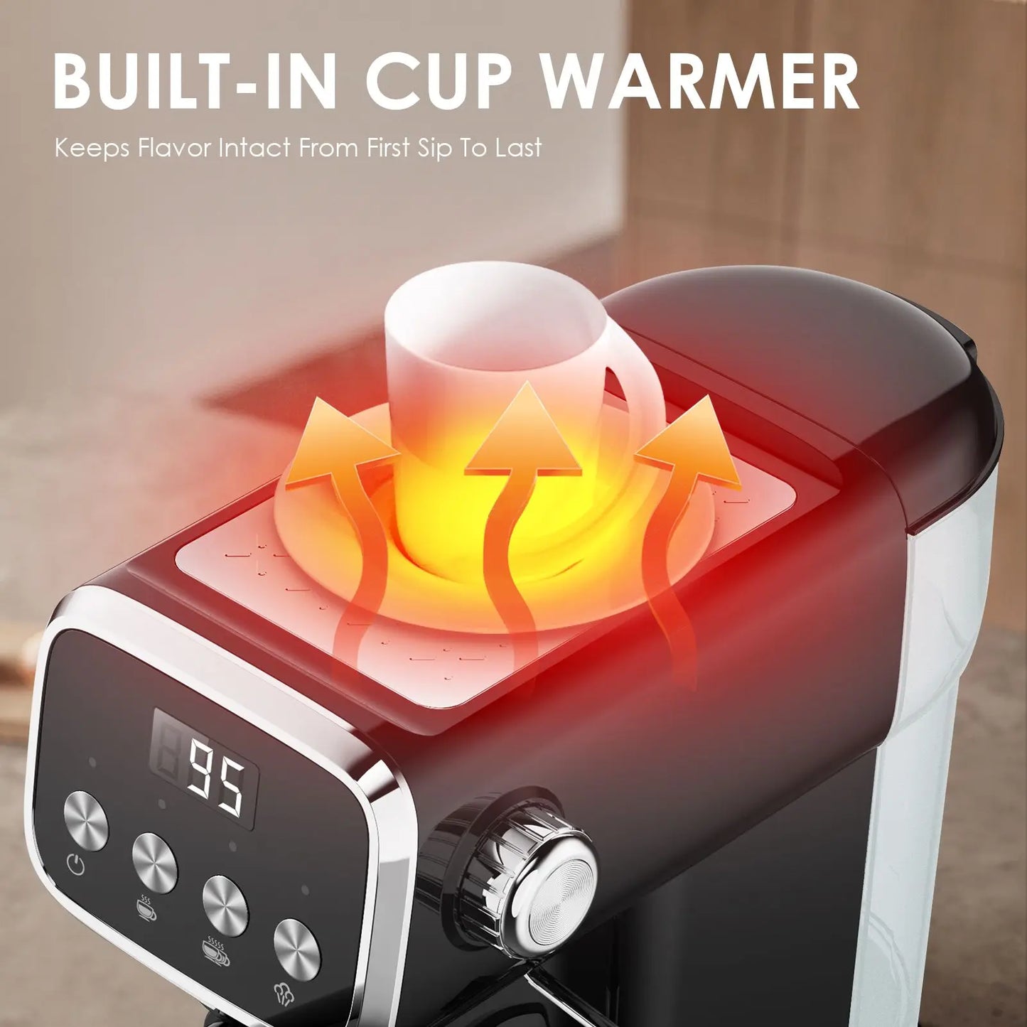 Chuban 20 Bar Semi Automatic Espresso Machine With Milk Frother