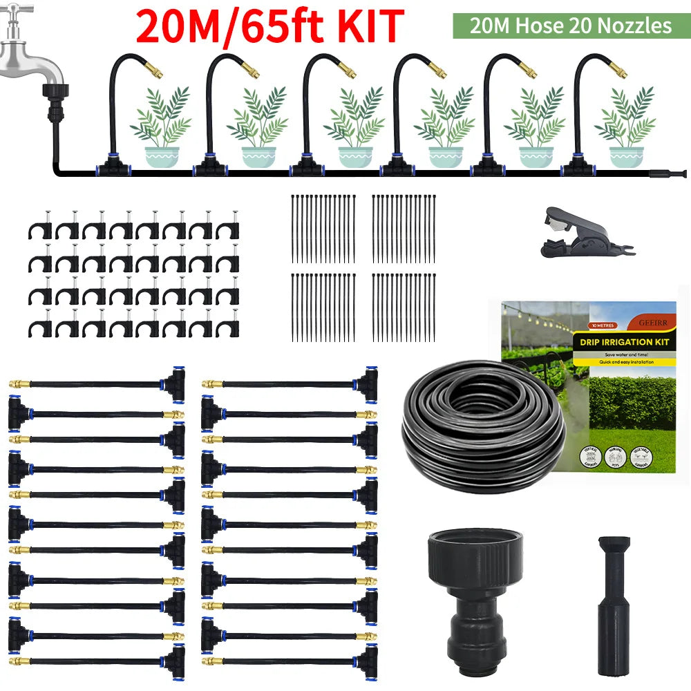 Irrigation Spray Nozzles Kit For Greenhouse Garden 360 Degree Adjustable
