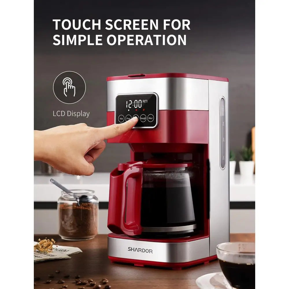 XMSJ 10 Cup Programmable Coffee Maker With Auto Shut Off