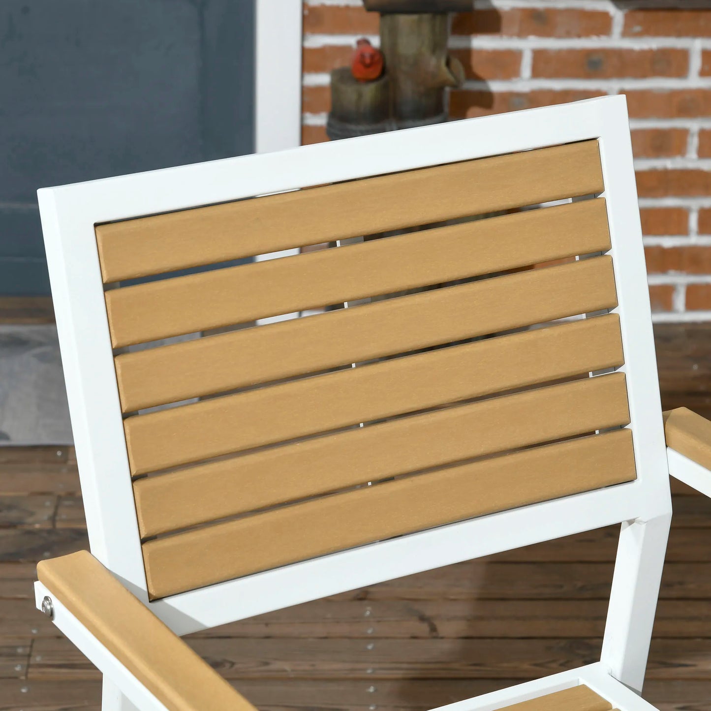 Outdoor Aluminum Patio Dining Set With Umbrella Hole