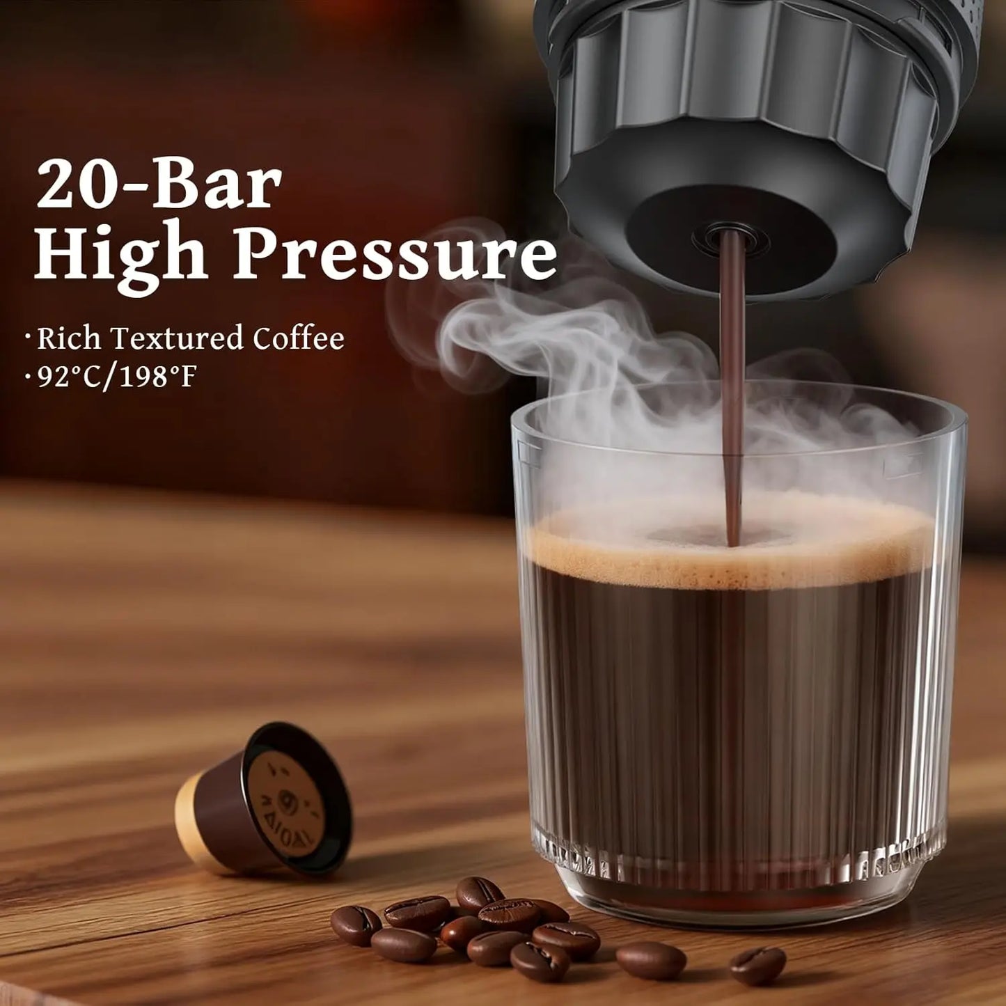 XMSJ Portable Espresso Maker Travel Coffee Machine Three In One