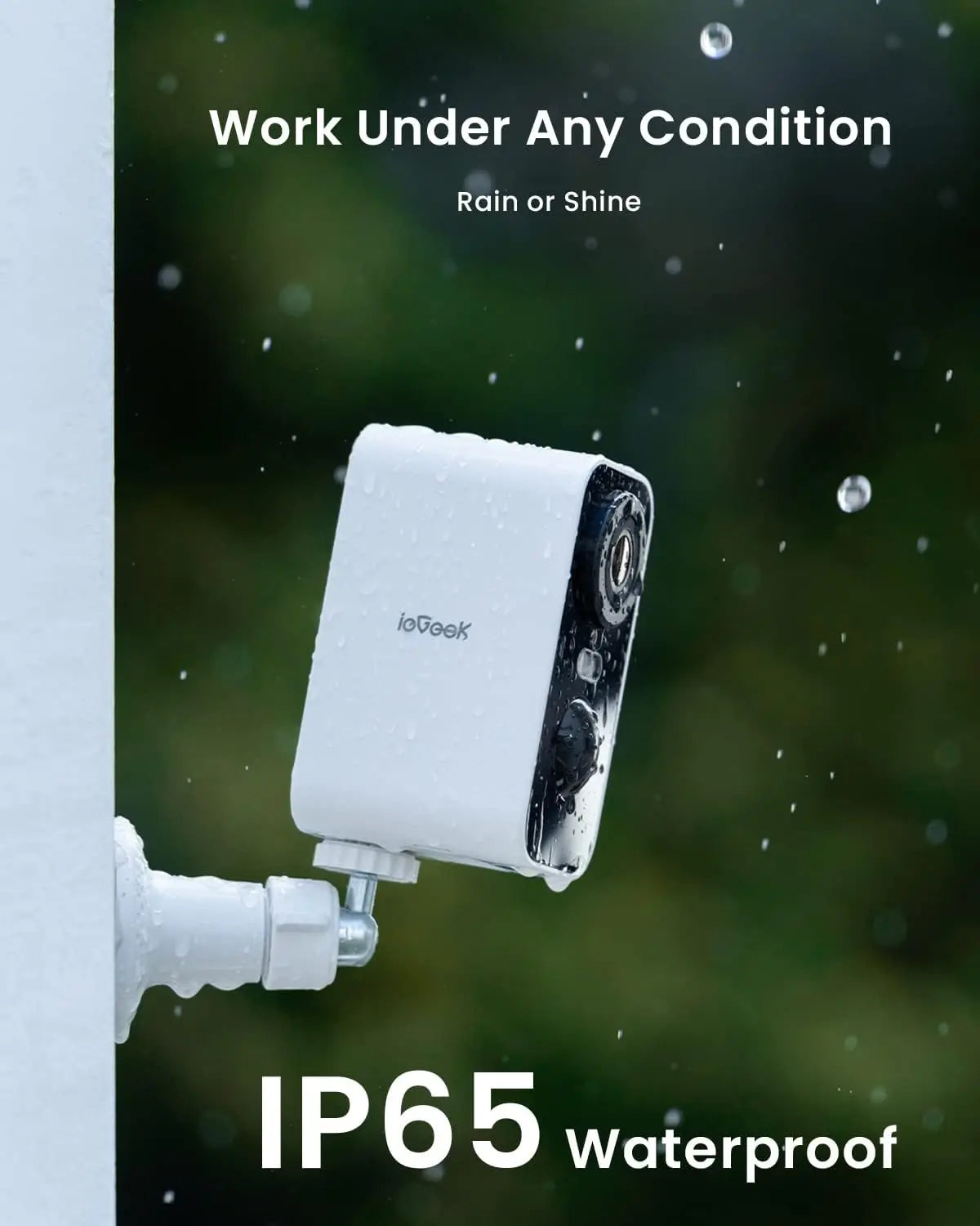 IEGEEK 2K Wireless Outdoor Security Camera With Night Vision WiFi
