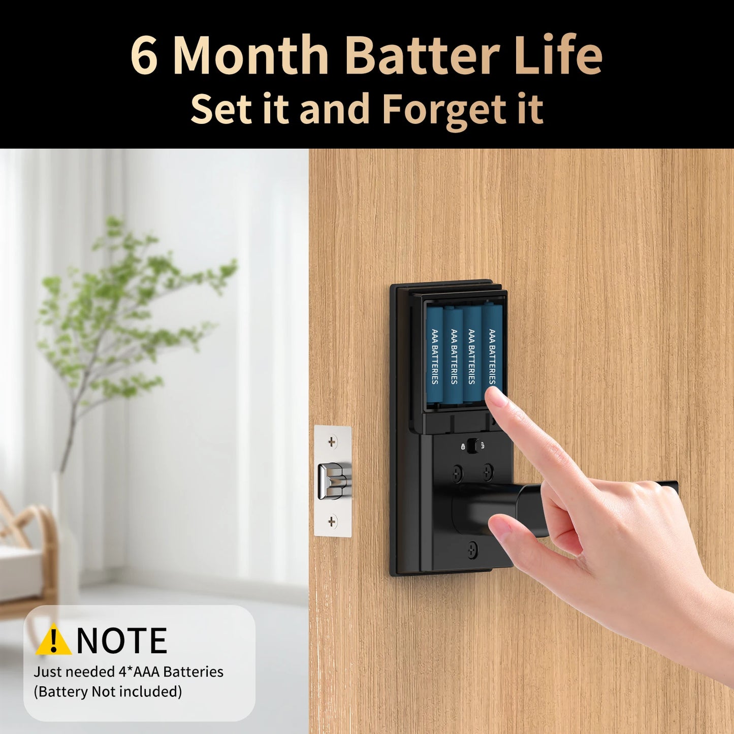 Viladepot Smart Lock Fingerprint with App Control and Keypad