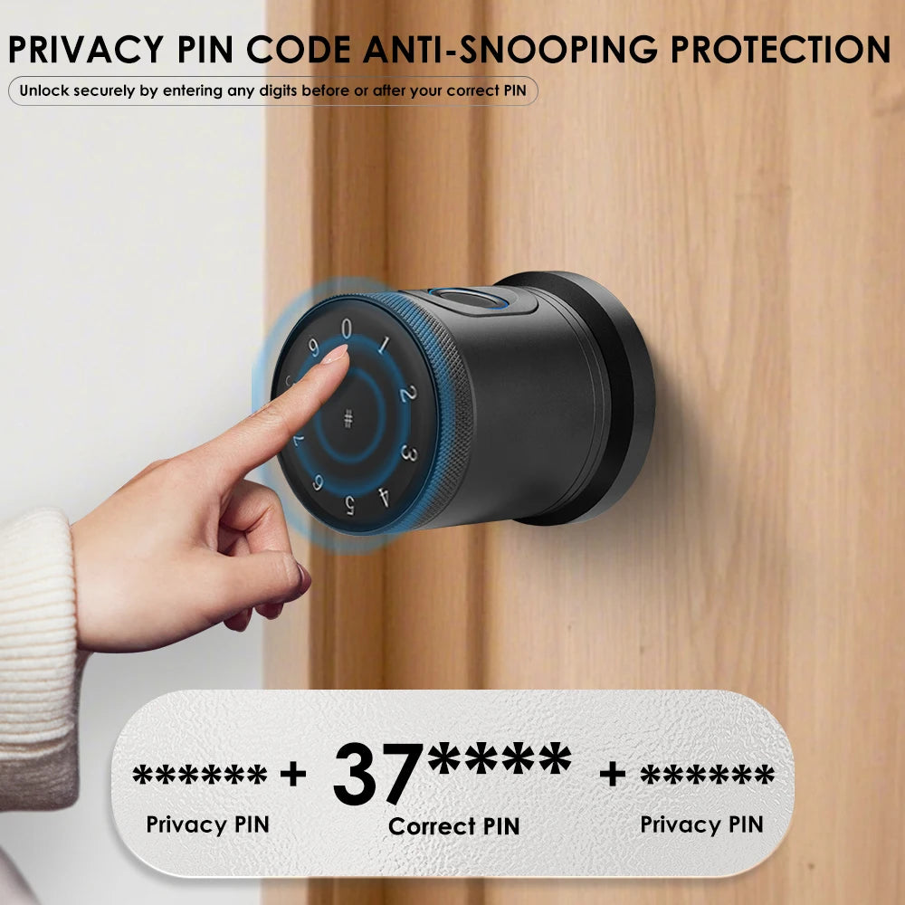 YFK Smart Life Door Lock Biometric Password Card Bluetooth Keyless Entry