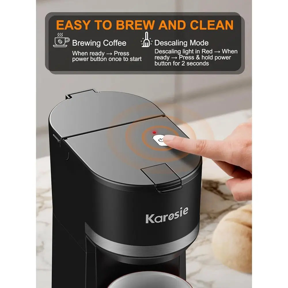 XMSJ Single Serve Coffee Maker K Cup and Ground Coffee