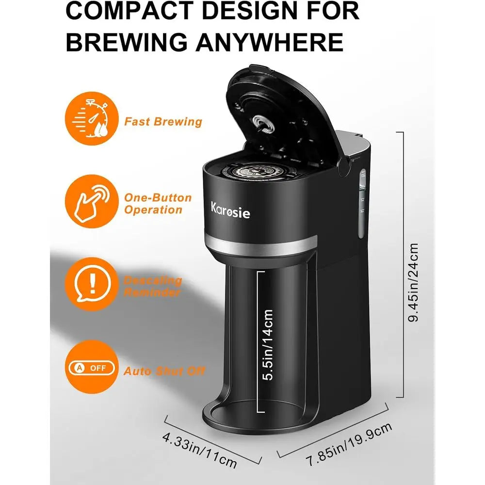XMSJ Single Serve Coffee Maker K Cup and Ground Coffee
