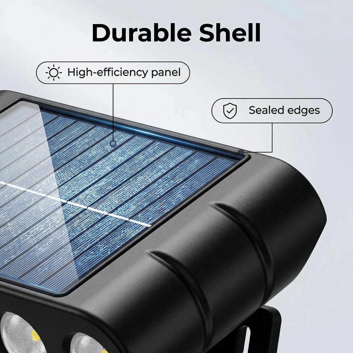 FAMCDC Solar Powered Outdoor Wall Light LED With Motion Sensor