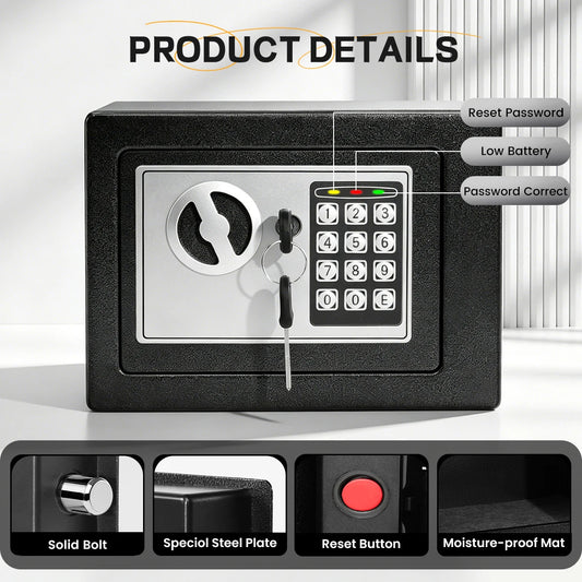 Ireproof Fireproof Safe With Digital Keypad And Sensor Light