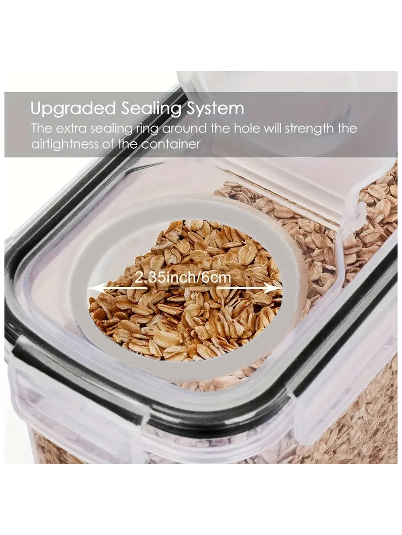 Airtight Food Storage Containers Set With Lids For Kitchen Pantry Organization