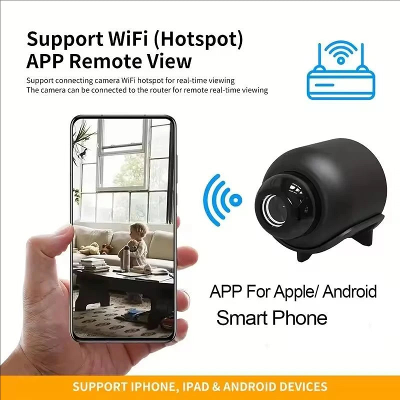 X5 Mini Security Camera 1080P WiFi Night Vision Motion Detection