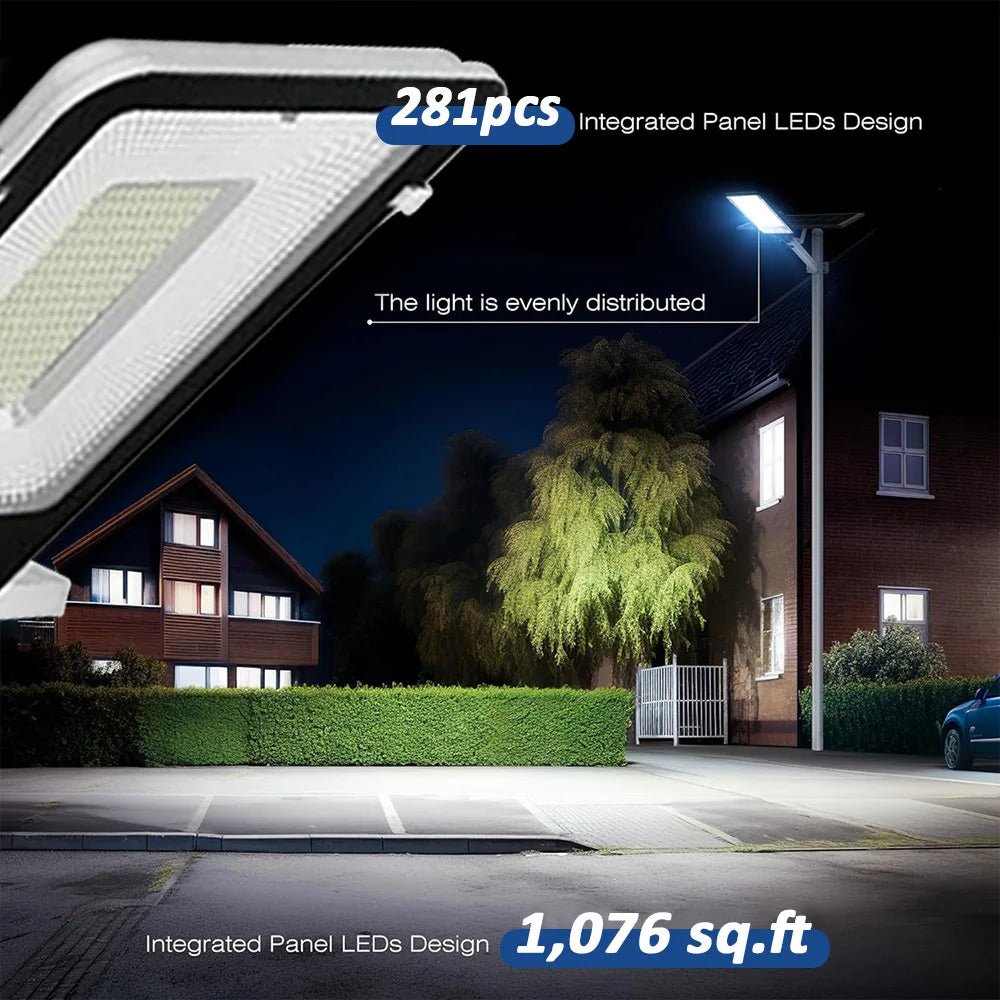 Solar Lights Dusk To Dawn LED Street Light Security