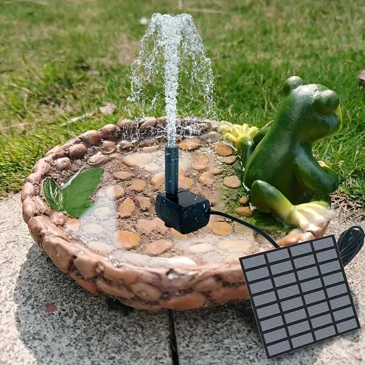 Solar Fountain With Six Nozzles Floating Water Pump For Pond