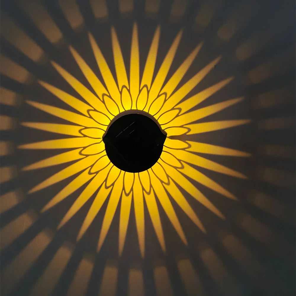 LED Solar Wall Light IP65 Waterproof For Garden And Courtyard