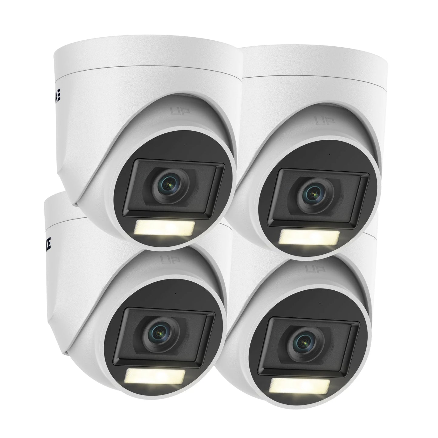 ANNKE 4PCS 5MP TVI CCTV Kit With White Visual Light Alarm Outdoor Weatherproof