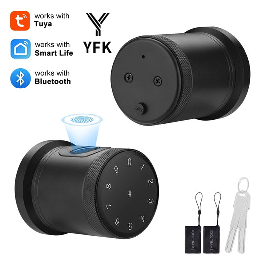 YFK Smart Life Door Lock Biometric Password Card Bluetooth Keyless Entry