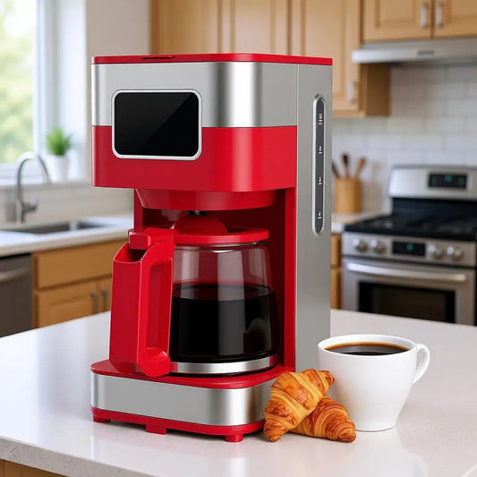 XMSJ 10 Cup Programmable Coffee Maker With Auto Shut Off