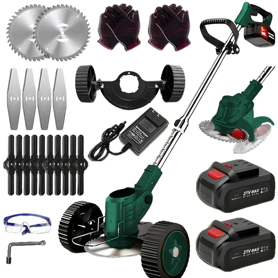 Cordless Lawn Trimmer Edger Mower Brush Cutter For Garden Yard