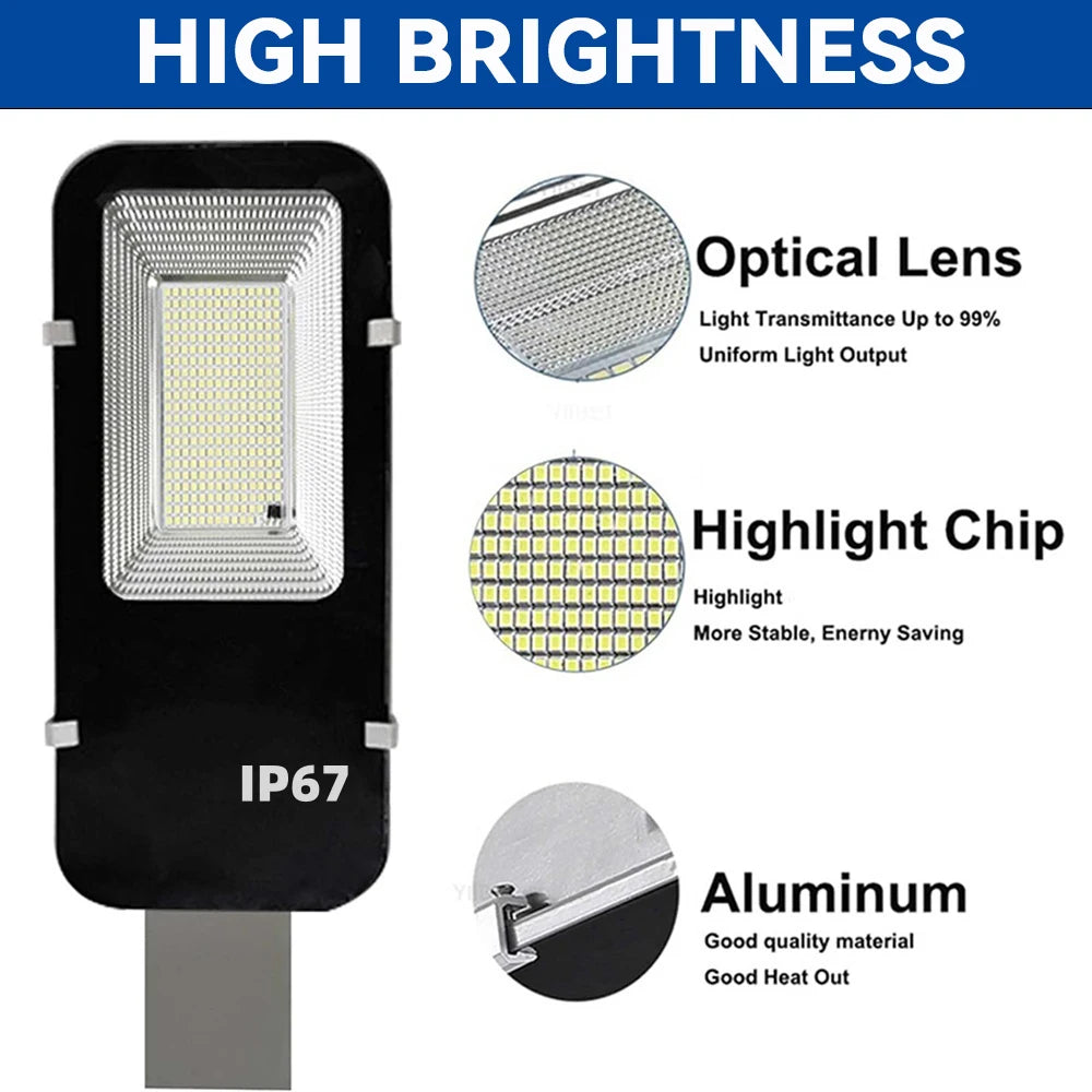 Solar Lights Dusk To Dawn LED Street Light Security