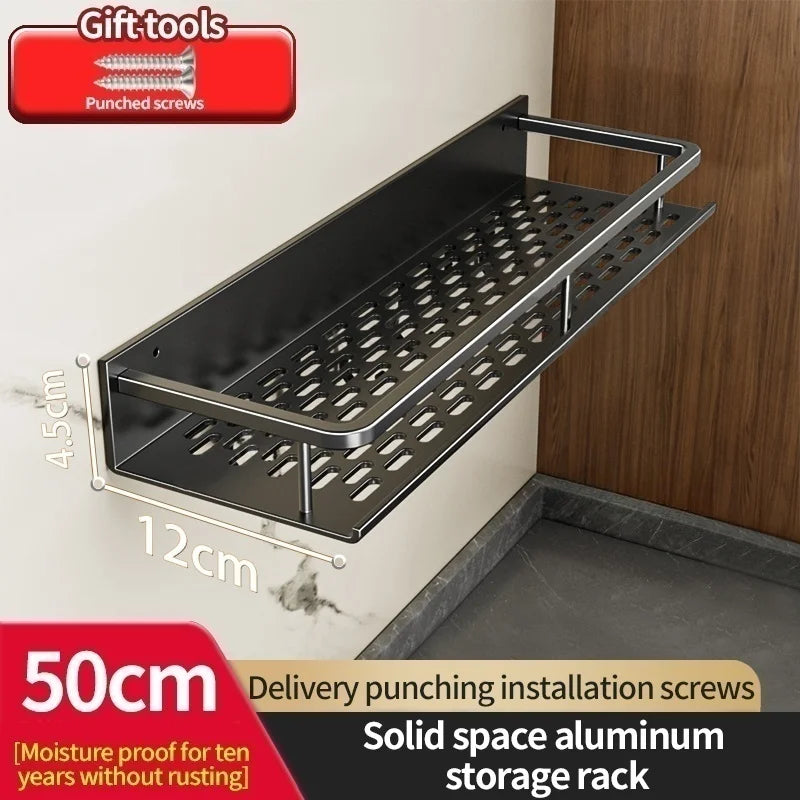 Aluminum Kitchen Wall Mounted Spice Organizer and Storage Rack
