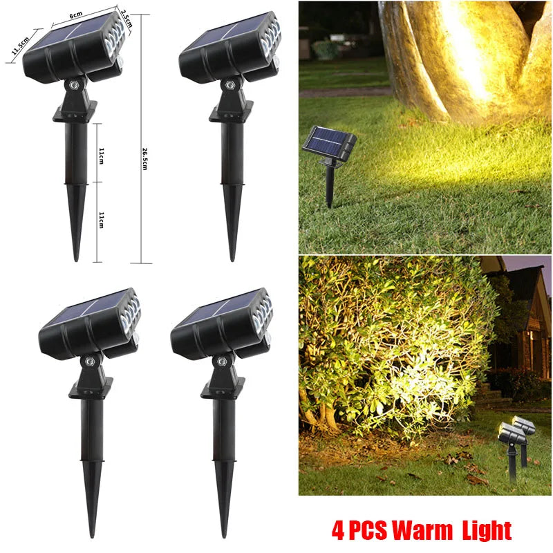 FAMCDC Solar Powered Outdoor Wall Light LED With Motion Sensor