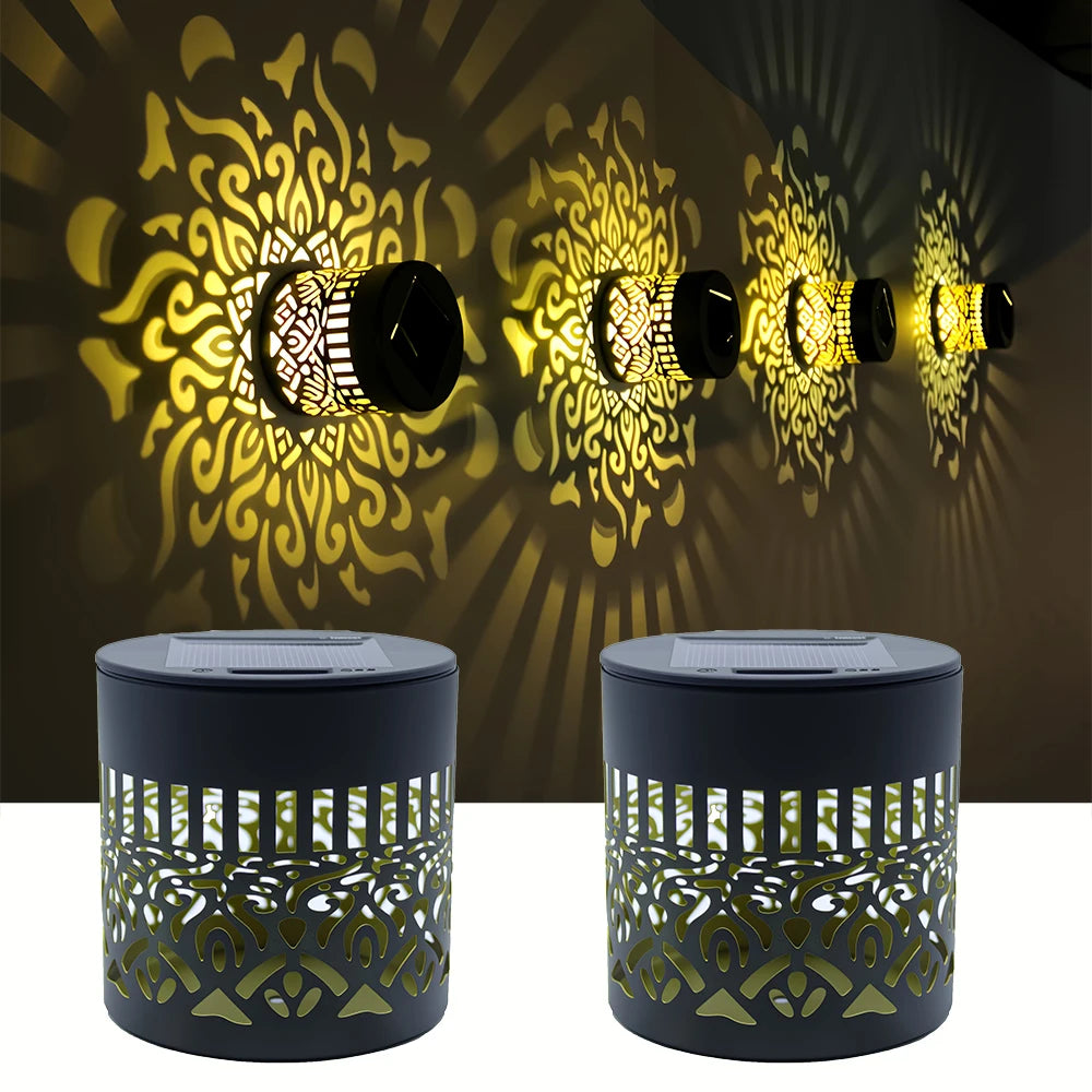 LED Solar Wall Light IP65 Waterproof For Garden And Courtyard