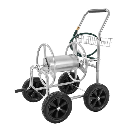 SucceBuy Garden Hose Reel Cart Heavy Duty Watering System