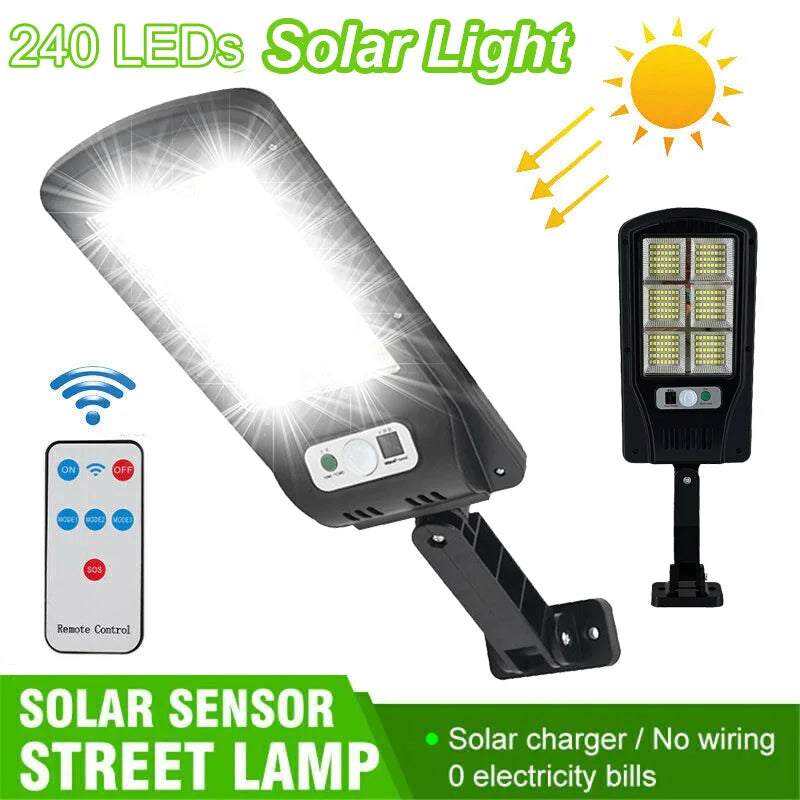 UMEXUS Solar High-Power 6500K LED Dusk-to-Dawn Street Light