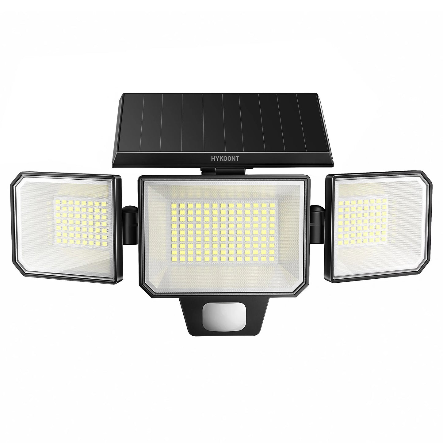 Solar Security Light Three Head Motion Sensor 270° Illumination 3000LM