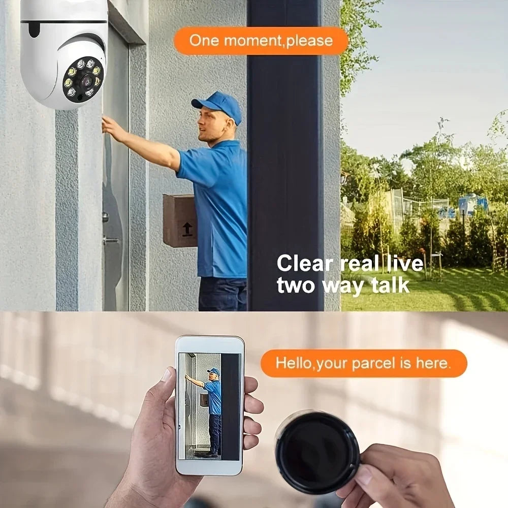 BoyKeep Outdoor Security Camera 5GHz WiFi 360 Degree E27 Socket