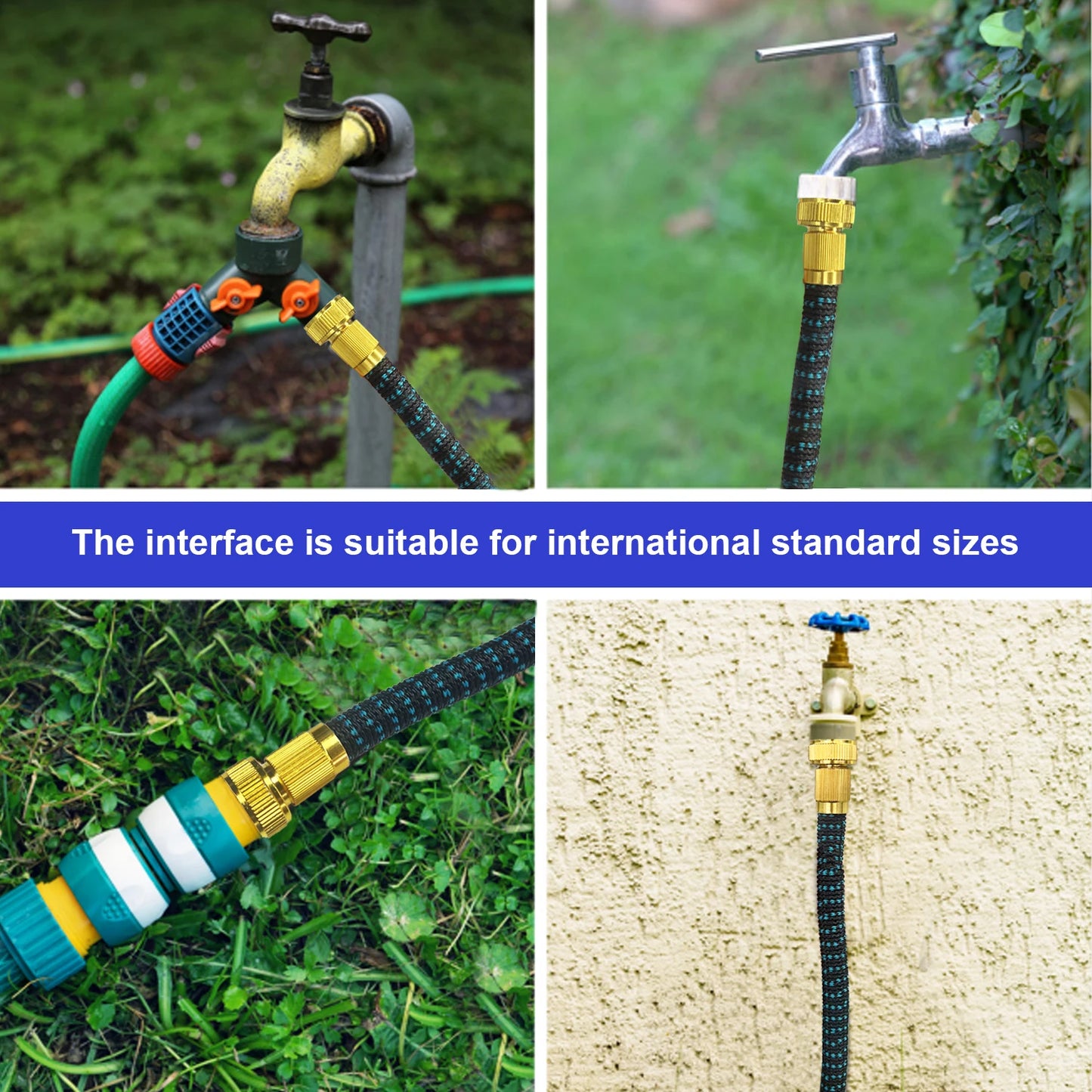 GardenJoy Expandable Garden Hose With 7 Function Nozzle