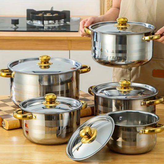 Stainless Steel Cookware Set Nonstick Easy Clean All Stoves