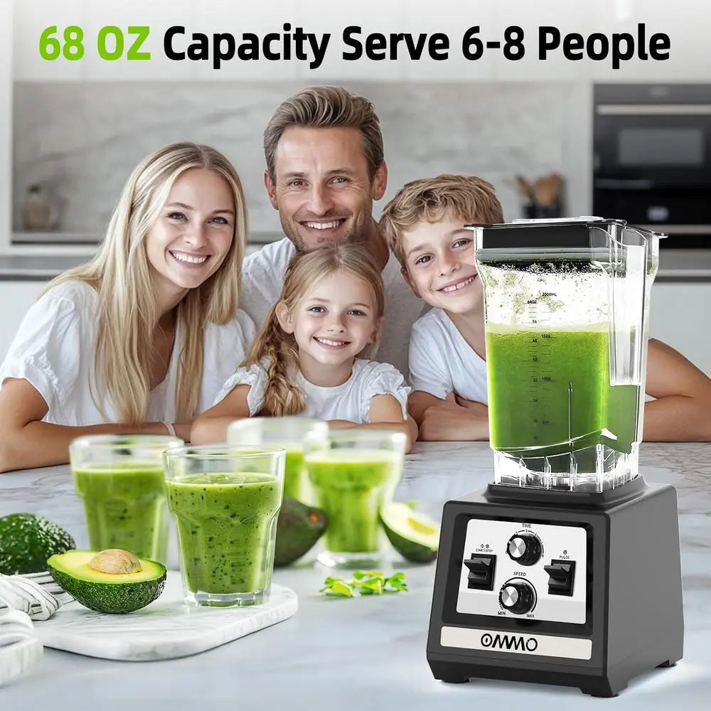 XMSJ 1800W Peak Blender With BPA Free Pitcher Auto Cleaning