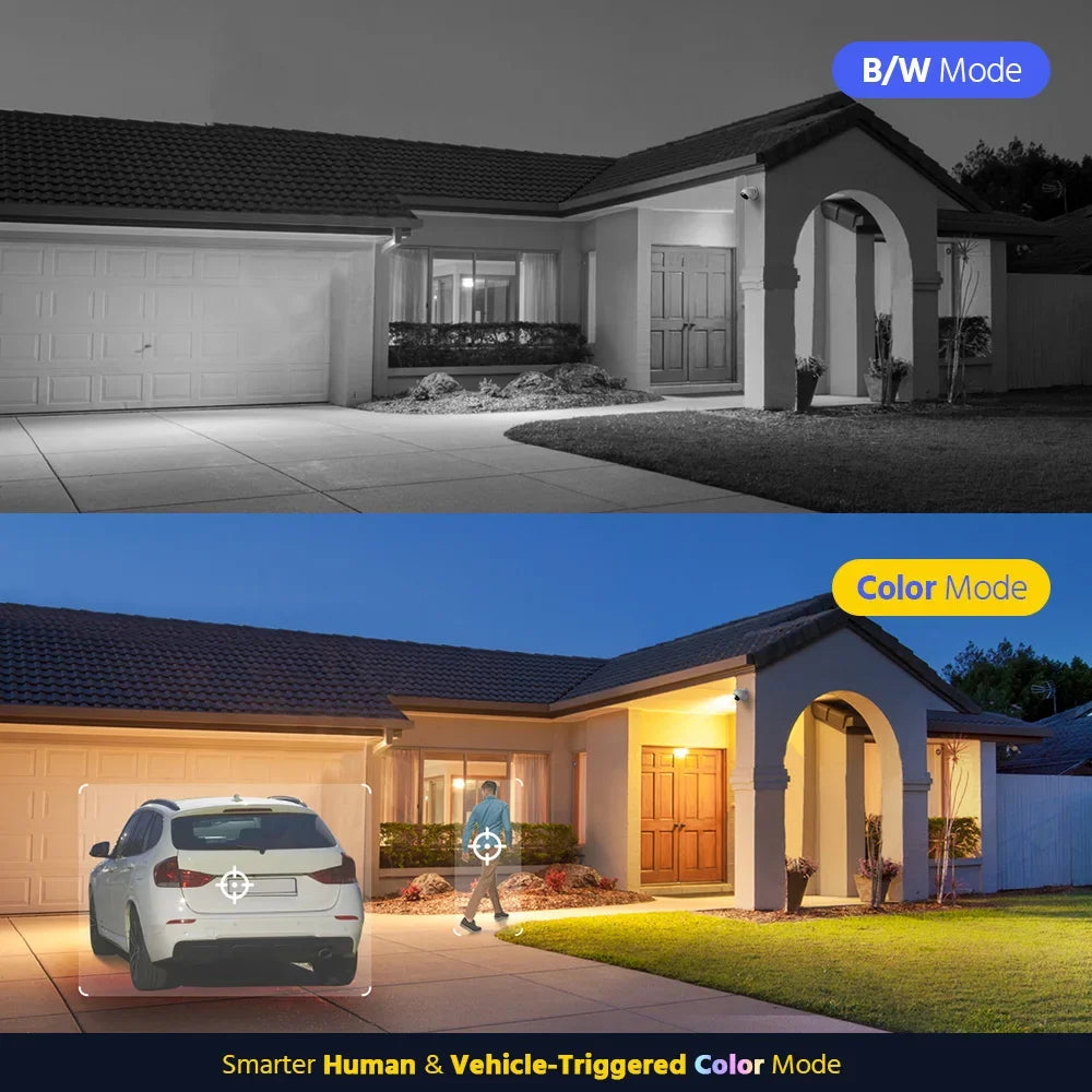ANNKE 4PCS 5MP TVI CCTV Kit With White Visual Light Alarm Outdoor Weatherproof