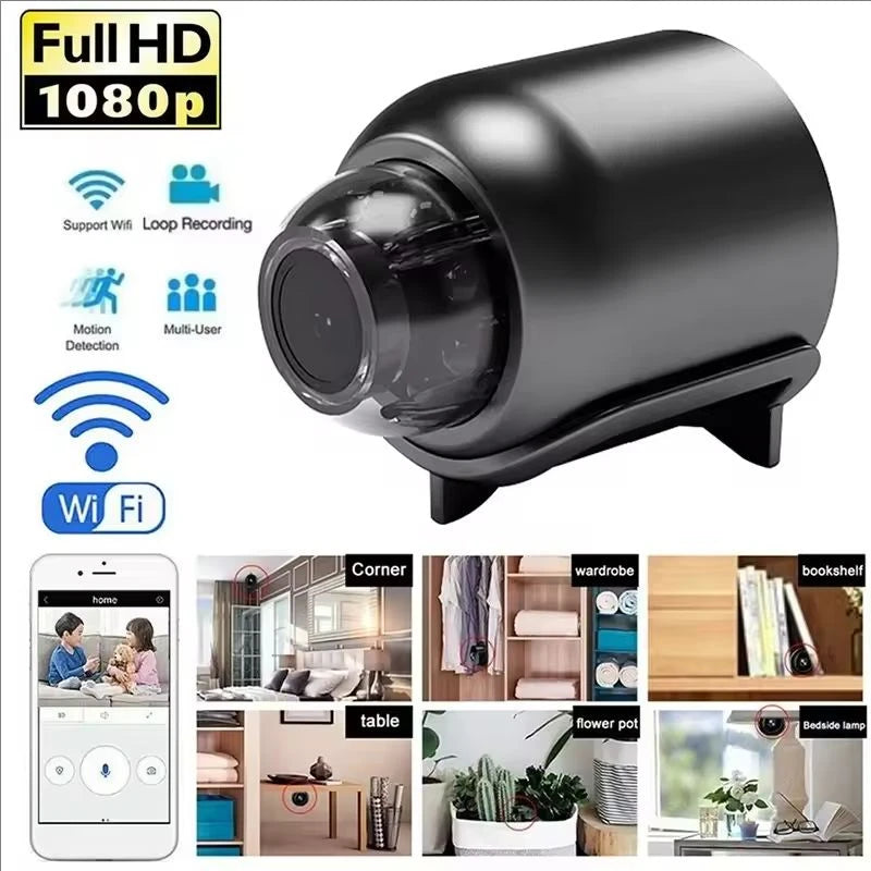 X5 Mini Security Camera 1080P WiFi Night Vision Motion Detection