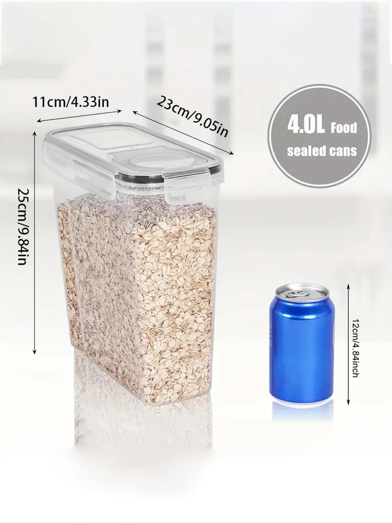 Airtight Food Storage Containers Set With Lids For Kitchen Pantry Organization