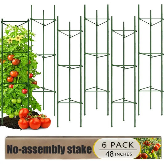 Tomato Cage Garden Stakes Metal Plant Support Trellis