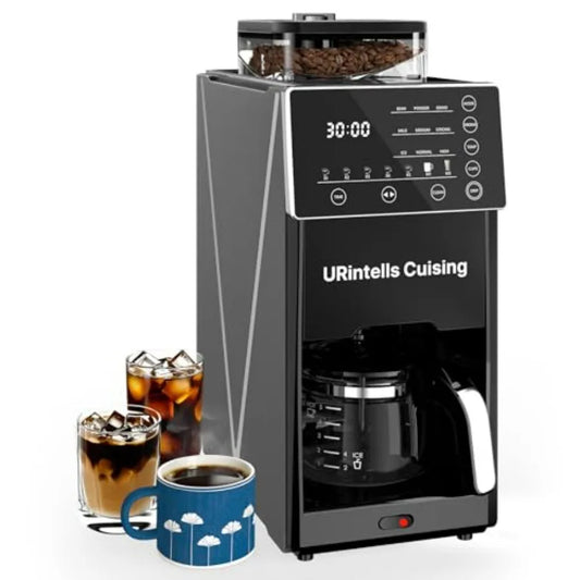 Iosn 22OZ Drip Coffee Maker With Grinder And Carafe