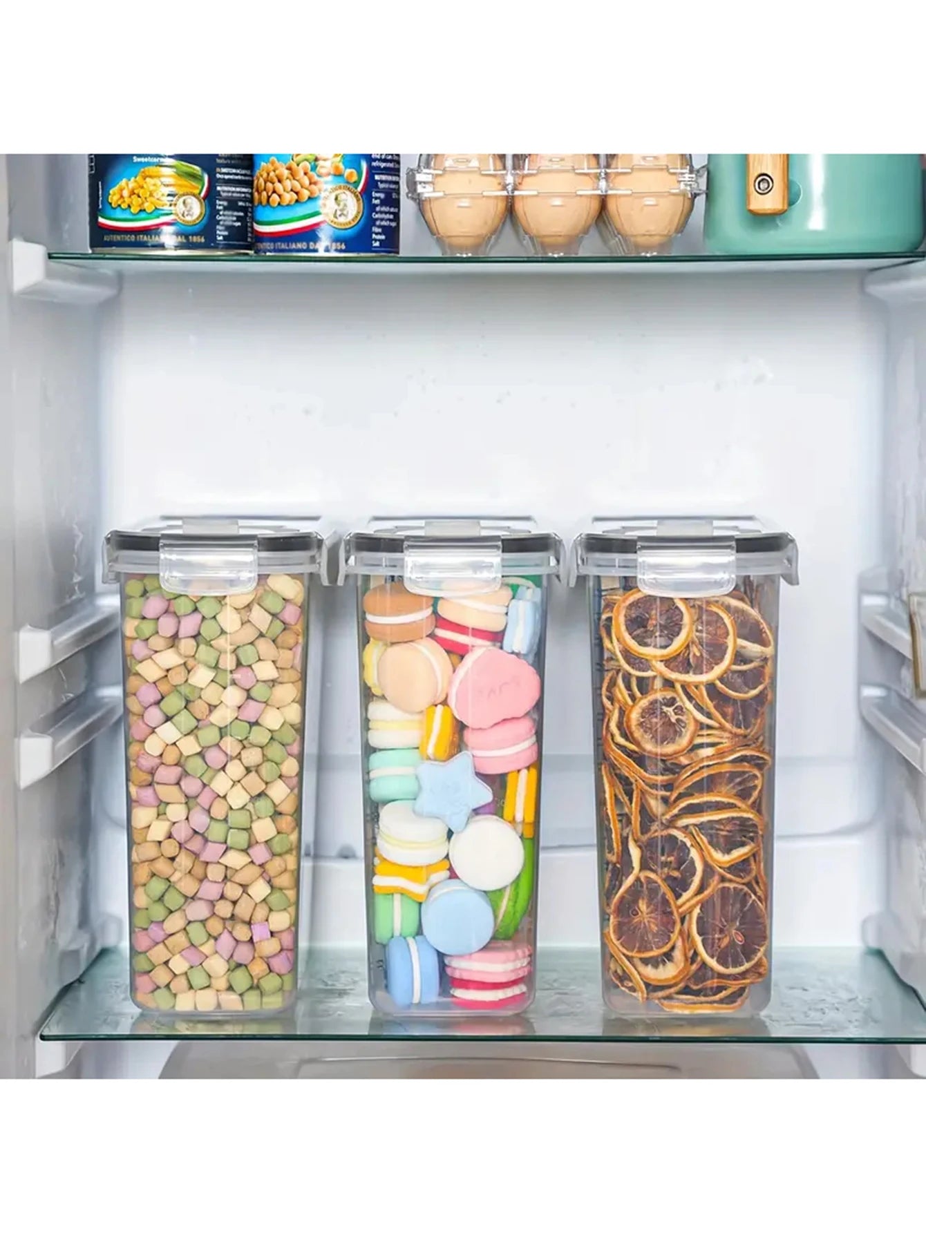 Airtight Food Storage Containers Set With Lids For Kitchen Pantry Organization