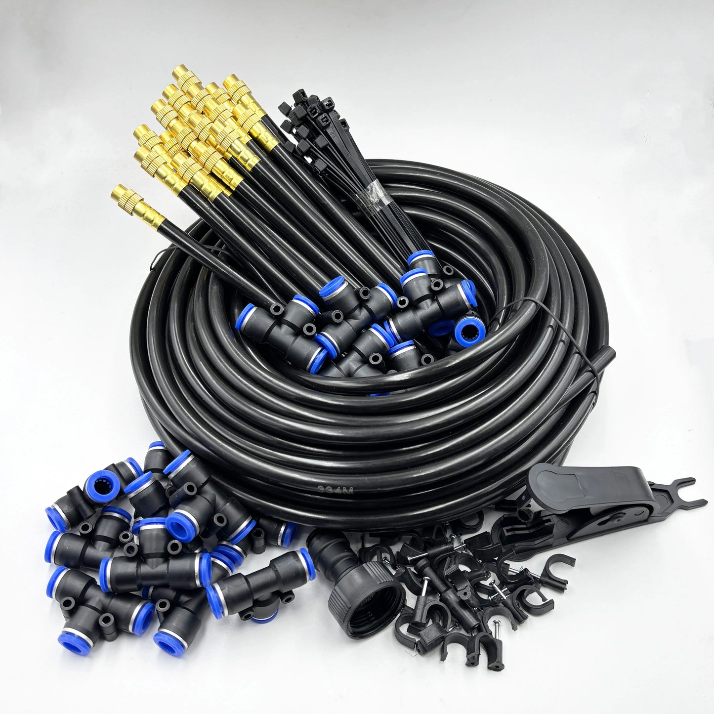 Irrigation Spray Nozzles Kit For Greenhouse Garden 360 Degree Adjustable