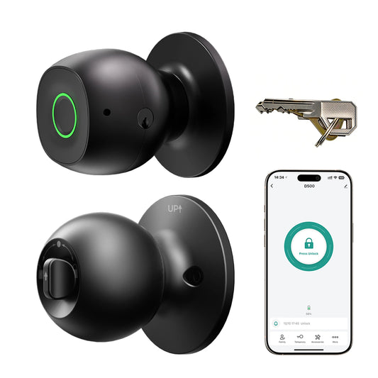 LNDU Fingerprint Door Lock Biometric Smart Keyless Entry With App Control