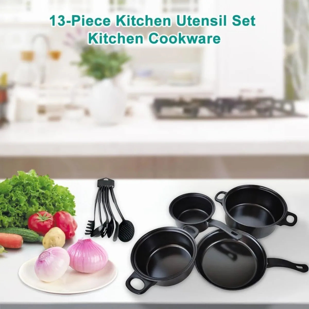 Cobasport 13 Piece Nonstick Pots And Pans Set For Induction